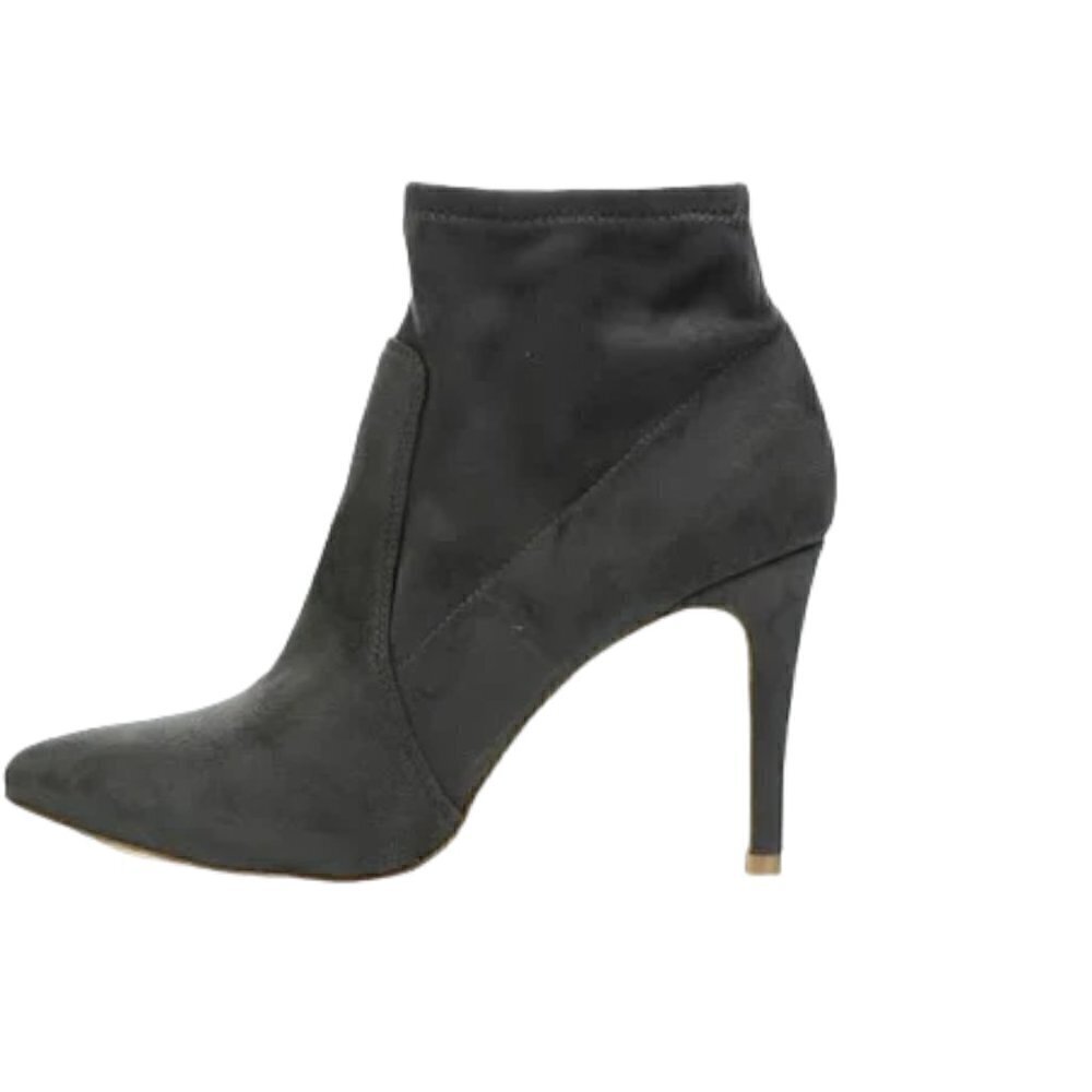 Joie Jacey Women's gray‎ mirco suede slim heel booties sz. 39.5